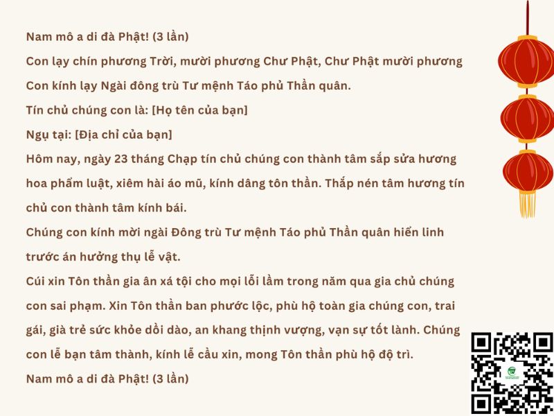 Những Điều Cần Lưu Ý Khi Cúng Ông Táo