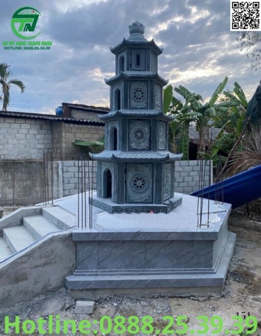 Mộ Tháp Đá Phật Giáo Đẹp Bán Ở Lào Cai✔️Tháp Thờ Tro Cốt