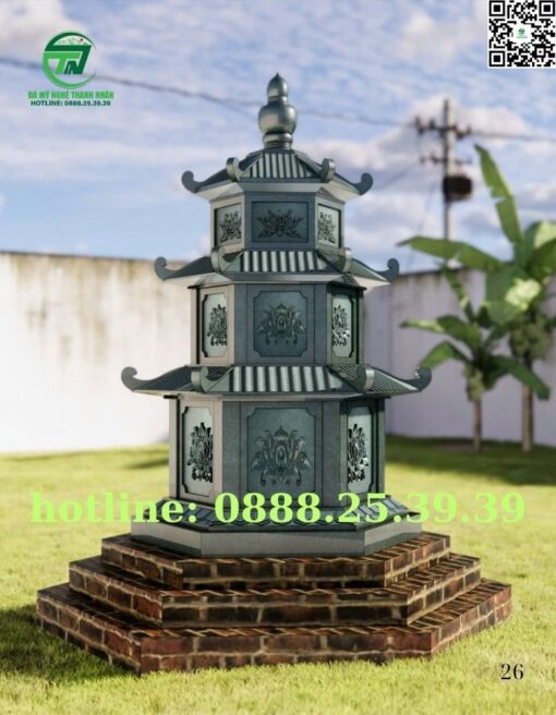 Mộ Tháp Đá Phật Giáo Đẹp Bán Ở Quảng Ninh✔️Tháp Thờ Tro Cốt