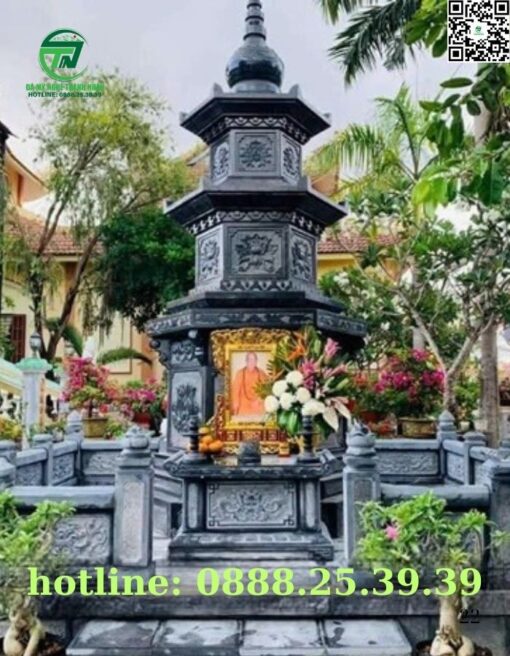 Mộ Tháp Đá Phật Giáo Đẹp Bán Ở Tuyên Quang