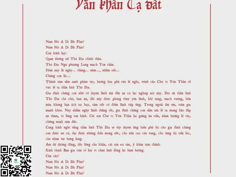 Hướng Dẫn Cách Khấn Đất Đai Và Những Lưu Ý Quan Trọng
