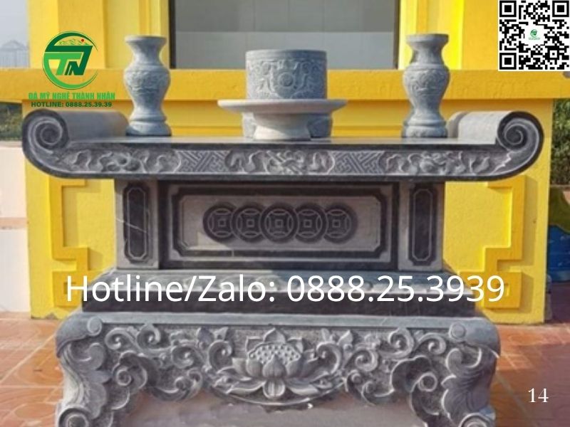 kích thước bàn lễ đá