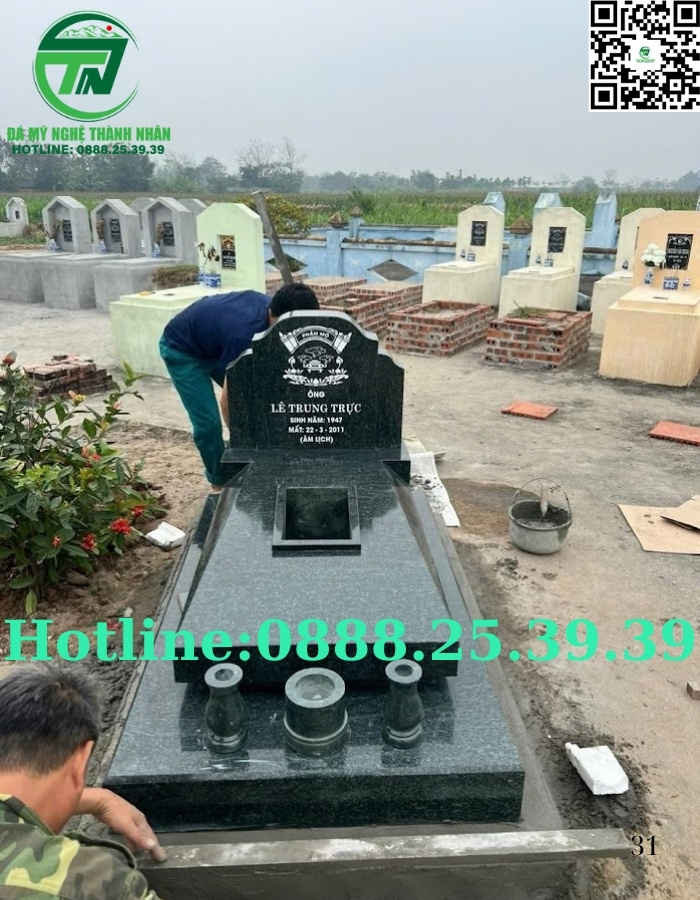 Mộ đá hoa cương đẹp