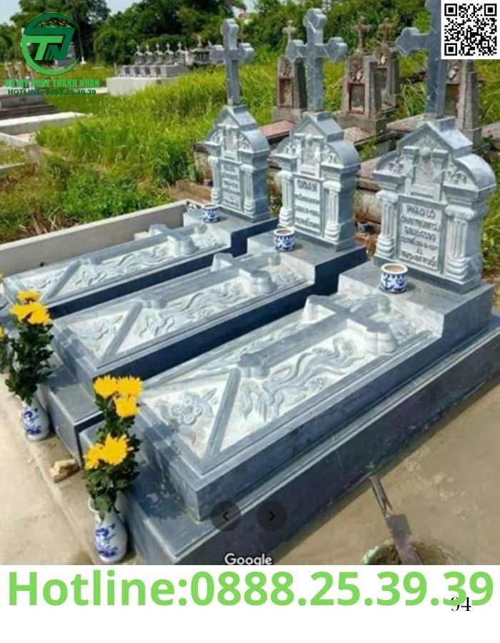 Mộ Công Giáo Đá Khối Đẹp Bán Long An | Giá Tốt Tại Xưởng✔️ Mộ Đá Công Giáo Đẹp Bán Long An
