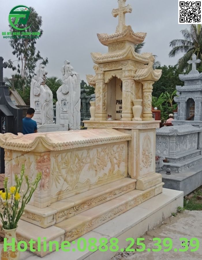 Mộ Công Giáo Đá Khối Đẹp Bán Vũng Tàu | Giá Tốt Tại Xưởng✔️ Mẫu Mộ Đá Công Giáo Đẹp Bán Vũng Tàu
