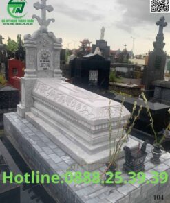 Mộ Công Giáo Đá Khối Đẹp Bán Bến Tre | Giá Rẻ Tại Xưởng✔️ mo cong giao 28 3