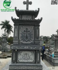 Mộ Công Giáo Đá Khối Đẹp Bán Sóc Trăng | Giá Tại Xưởng✔️ mo cong giao 11