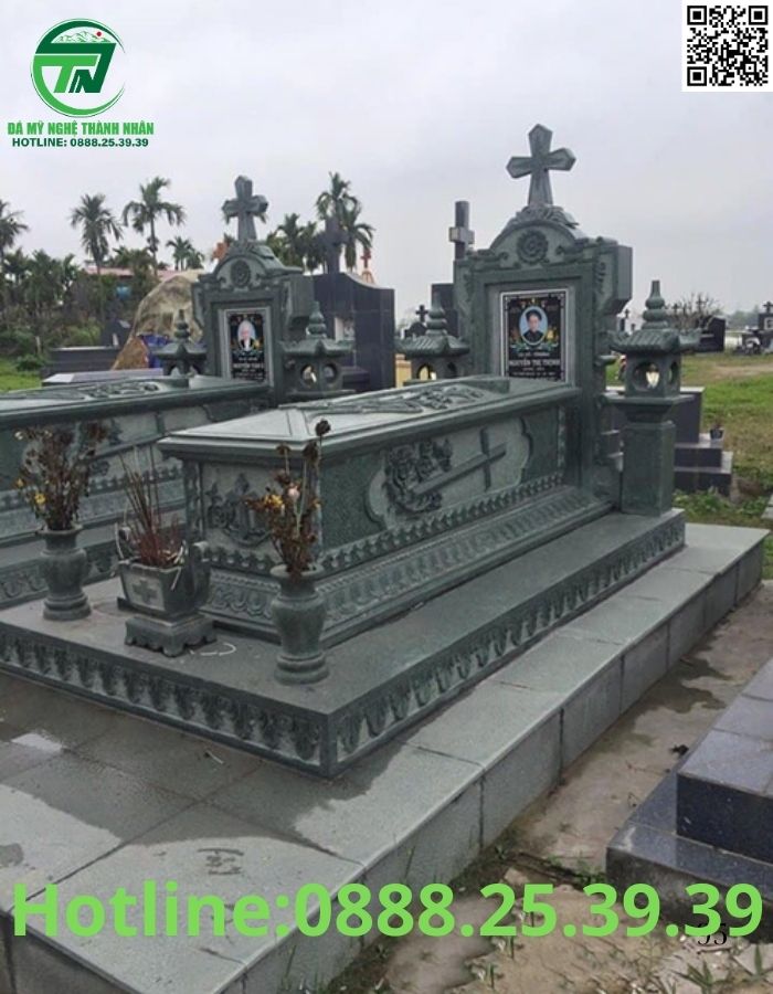 Mẫu Mộ Đá Công Giáo Đẹp Bán Kiên Giang