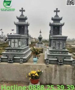 Mộ Công Giáo Đá Khối Đẹp Bán Kiên Giang | Giá Tại Xưởng✔️ mo cong giao 23 1